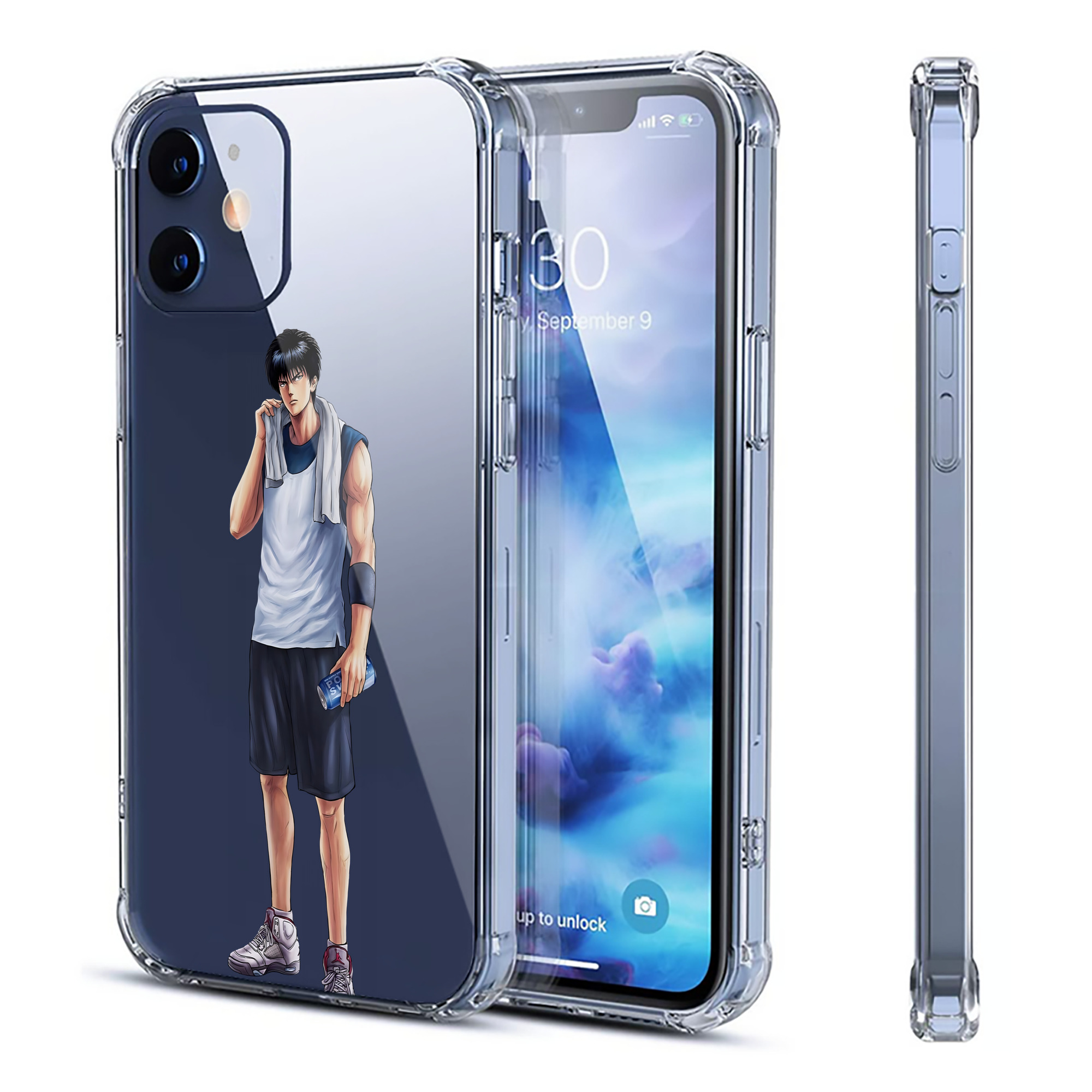 （画像用） SLAM DUNK／スラムダンク 【iPhone 12シリーズ対応】透明スマホケース（クリアソフトケース）
